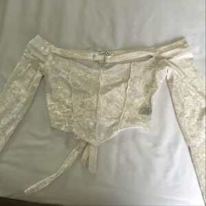 Elegant Cream Off-Shoulder Intimate Top